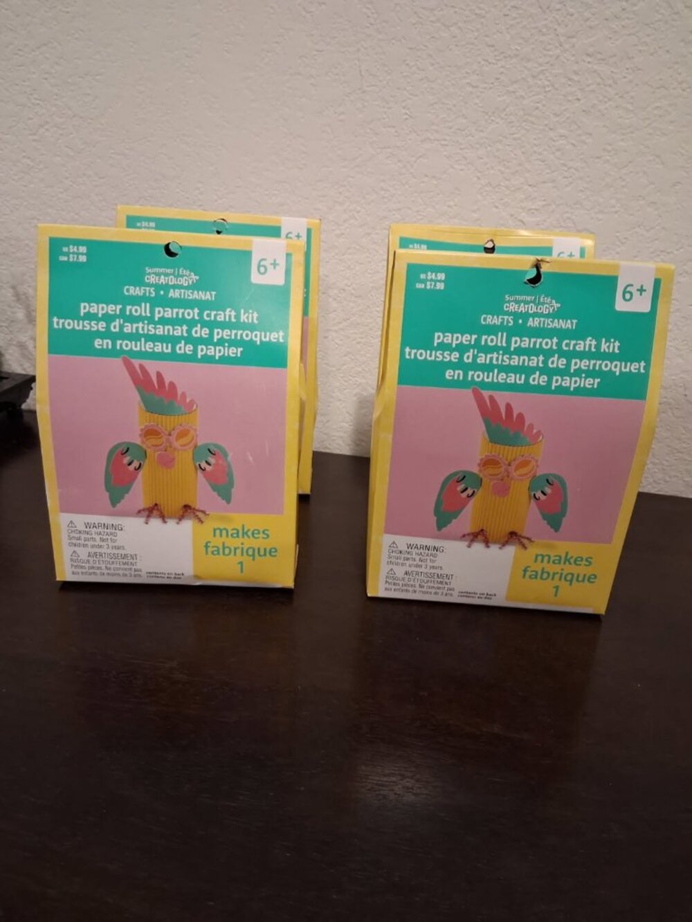 4 Paper Roll Parrot Craft Kits